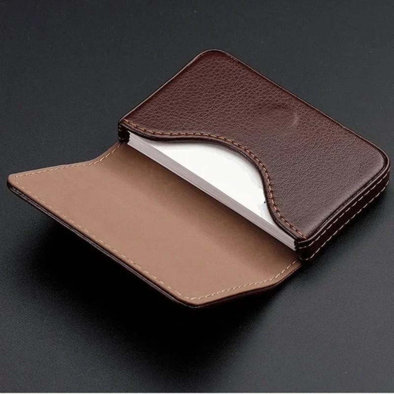 Women Fashion Visiting Card - 패션 사이즈 스티치 PU 가죽 신용