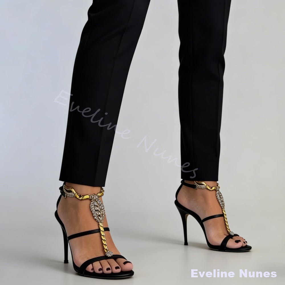 Women'S Fashion Belts - 럭셔리 메탈 스콜피온 샌들 여성용 라운드