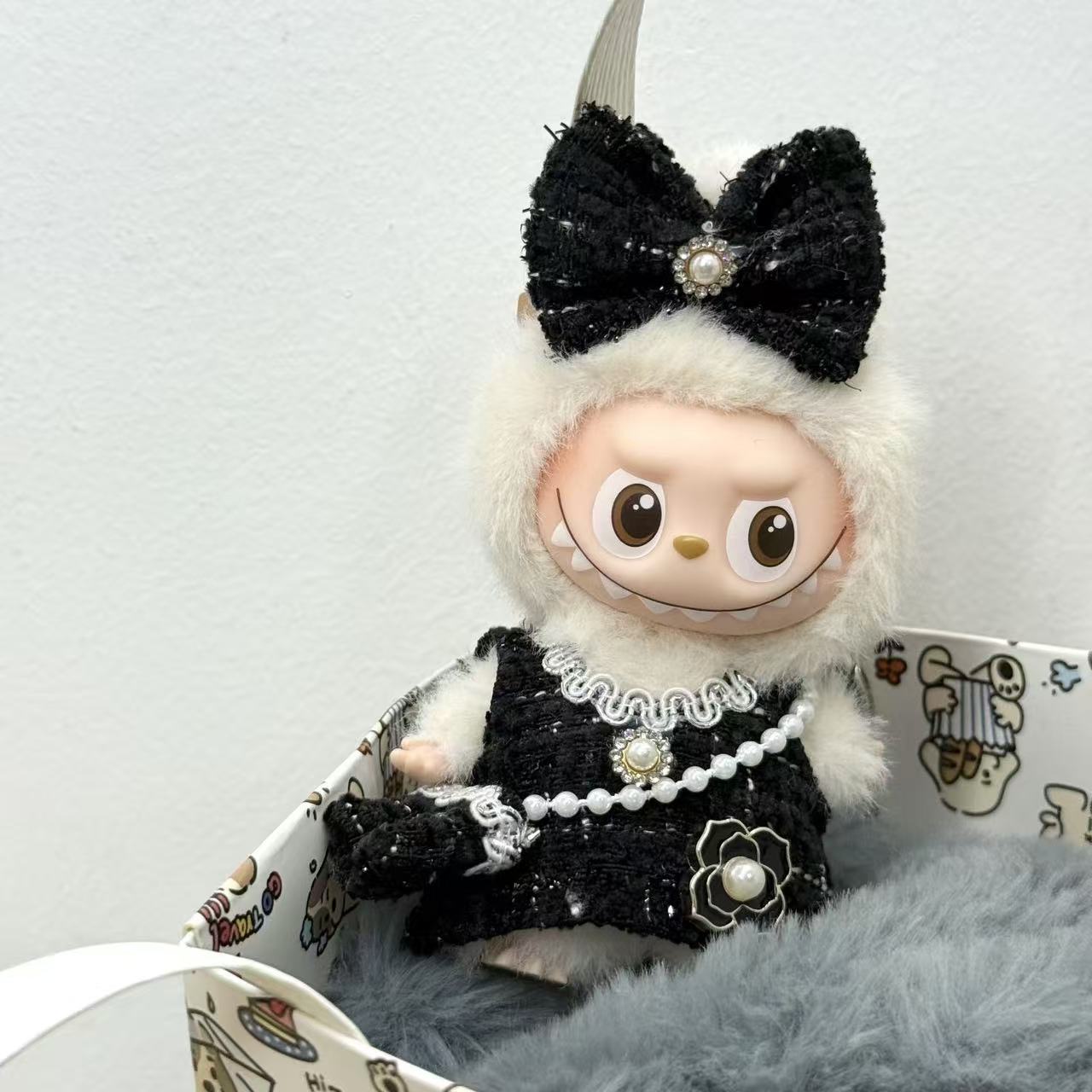 Women'S Fashion Designer Clothes - 10cm 인형 드레스 패션 의상 라부부스