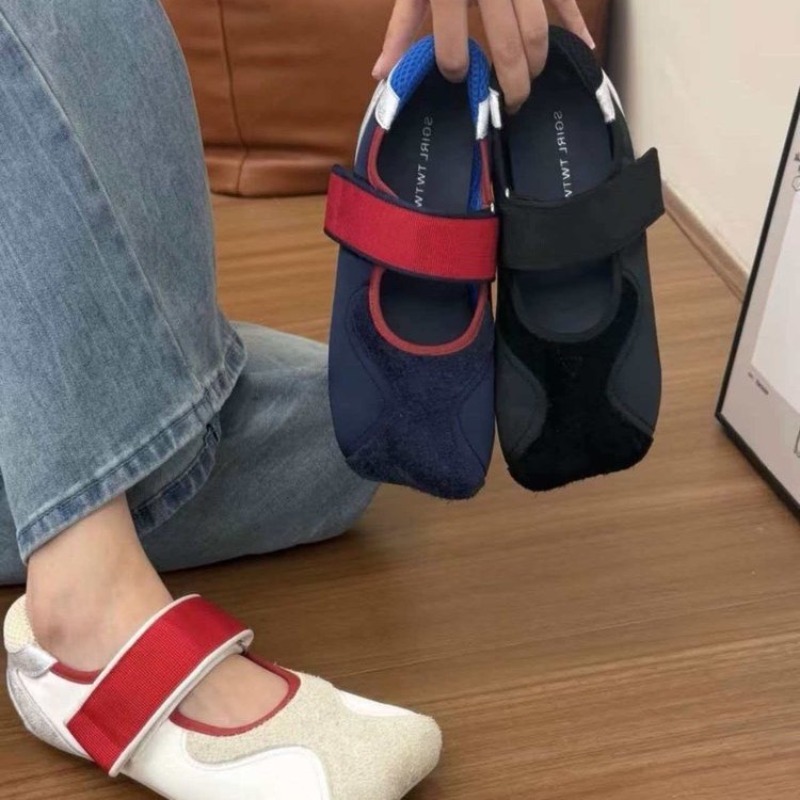 Women'S Fashion Velcro Sneakers - 2026 뉴 스퀘어 헤드 못생긴 귀여운