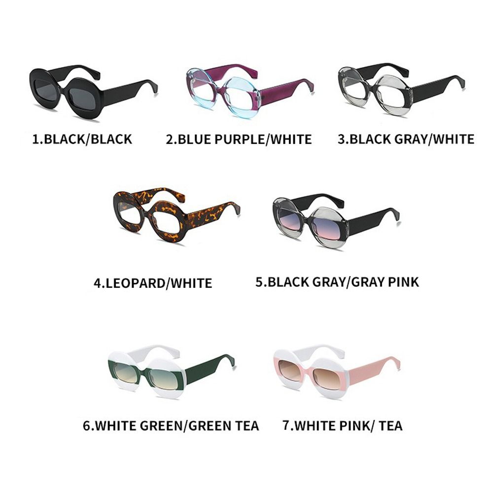 Women'S Fashion Glasses With Clear Lenses - 패션 PC 선글라스 고글 그라디언트 렌즈