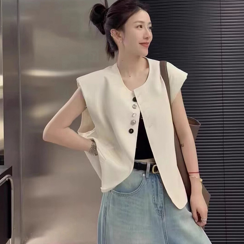 Women'S Fashion Quilted Jacket - 세련된 디자인 감각 민소매 슬림 조끼