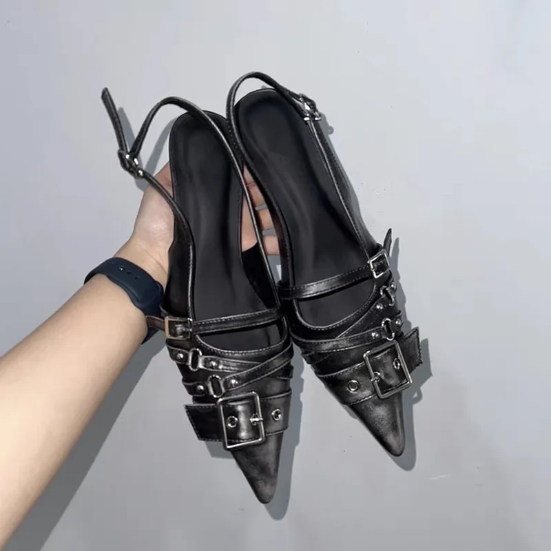 Women'S Fashion Belts - 뾰족코 하이힐 여성용 벨트 버클 바오투