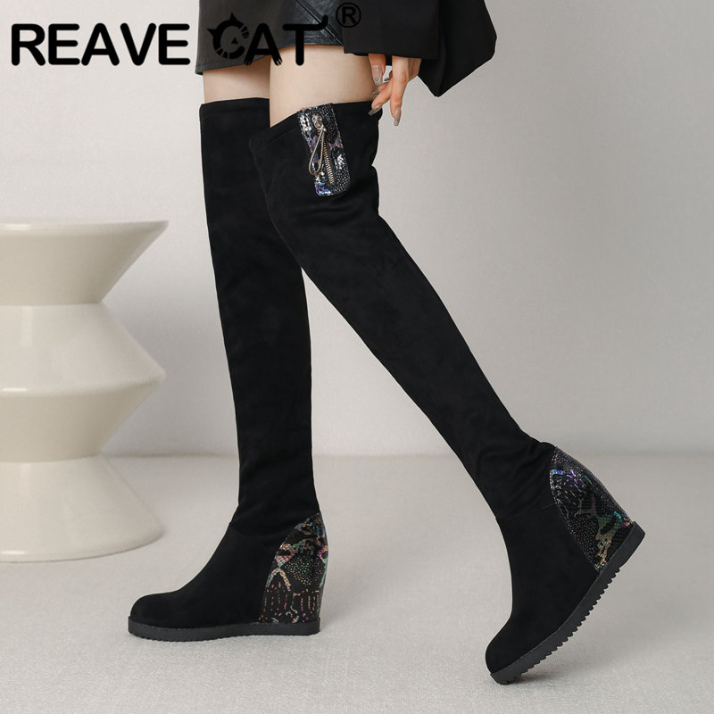 Sale Fashion Women - 리브캣 패션 허벅지 부츠 믹스 컬러