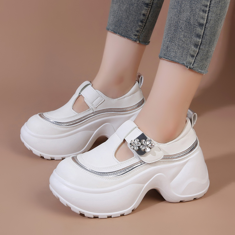 Women'S Fashion Velcro Sneakers - 2025년 가을 여성용 패션 글리터 장식