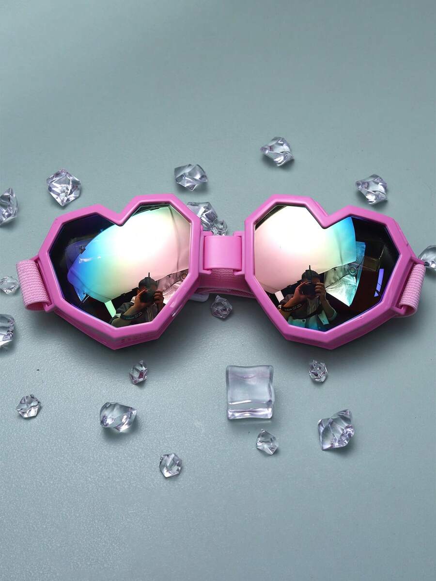 Women Fashion Glasses - 여성용 오버사이즈 하트 모양 패션 선글라스