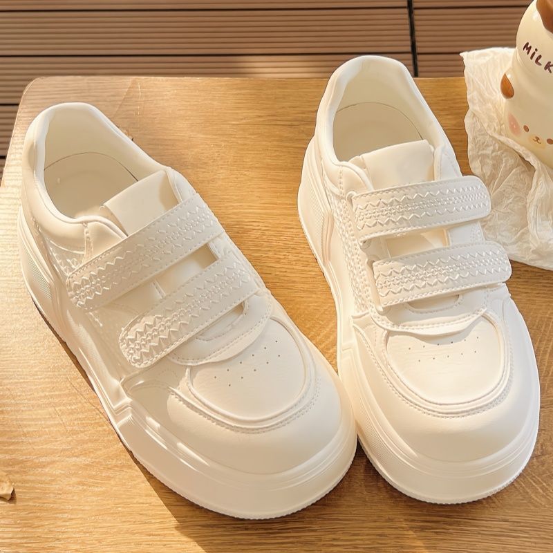 Women'S Fashion Velcro Sneakers - 벨크로 플랫폼 스니커즈 여성용 2026 키높이