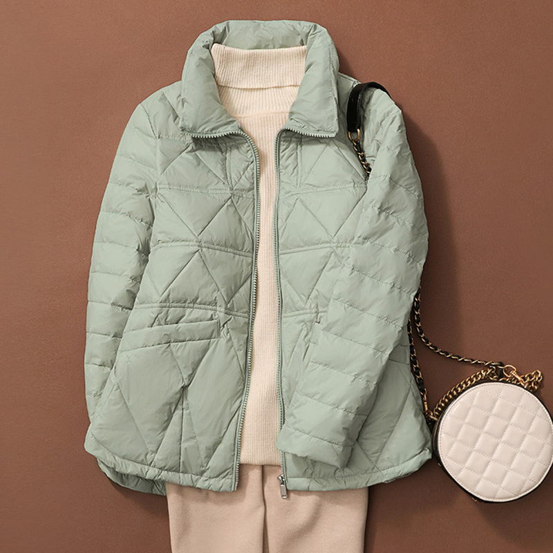 Women'S Fashion Quilted Jacket - SEDUTMO 겨울 덕 다운 코트 여성용