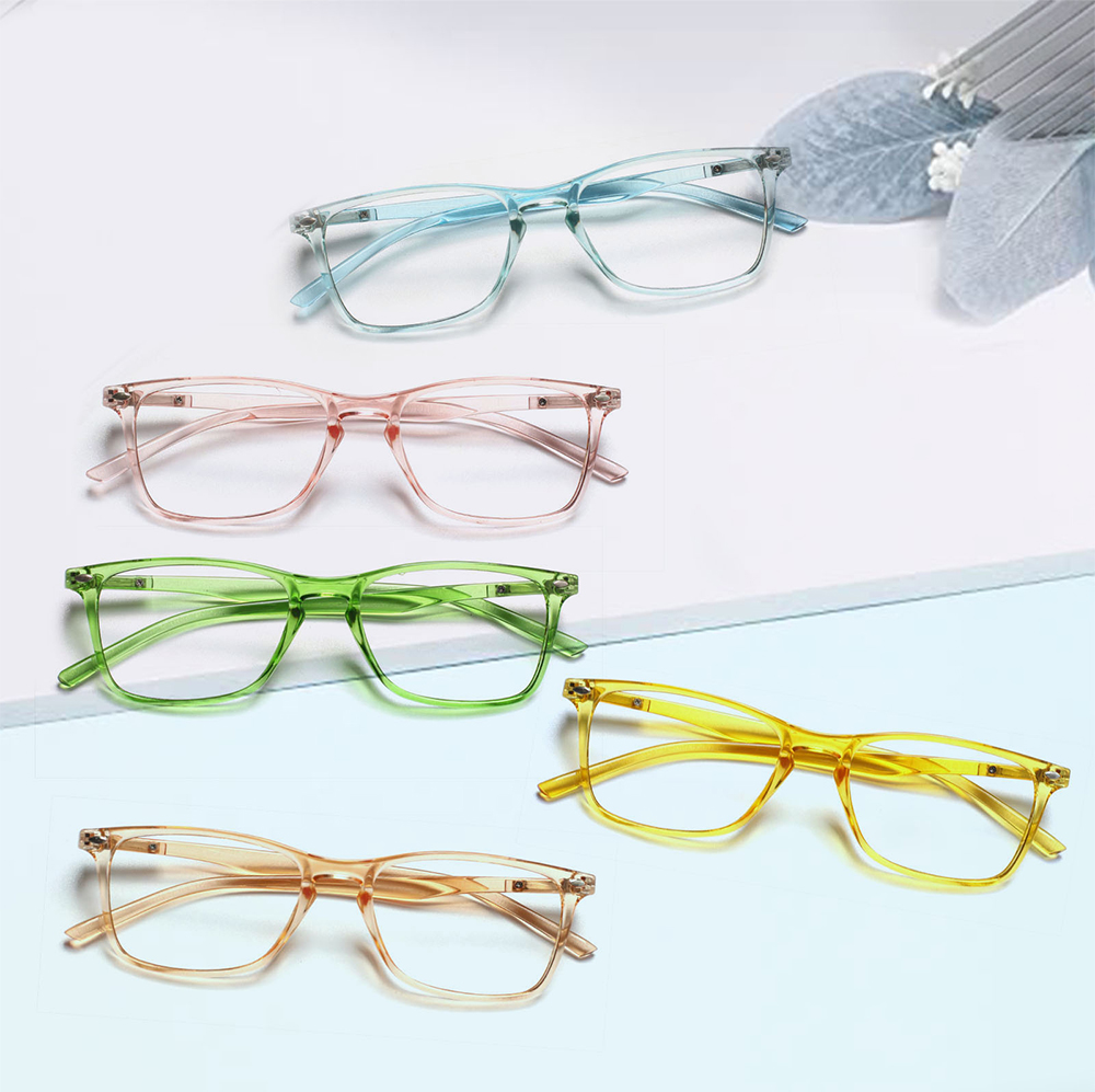 Women'S Fashion Glasses With Clear Lenses - 패션 단순 투명 직사각형 프레임 독서