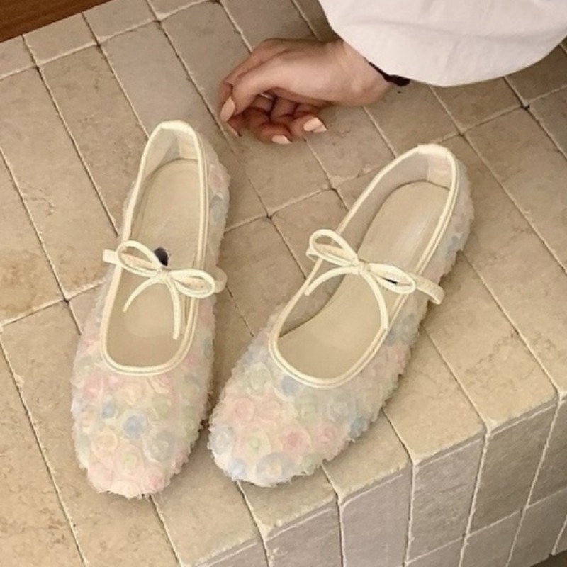 Women'S Fashion For Summer 2026 - 부드러운 뉴 차이니즈 로즈 메쉬 메리제인