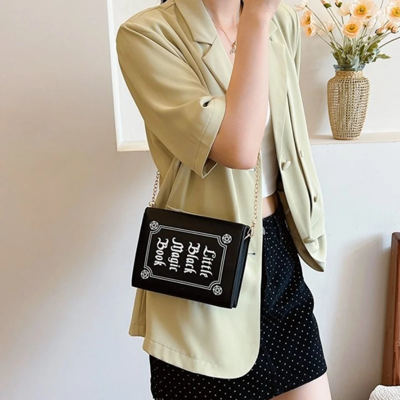 Women'S Fashion Edgy - 트렌디한 박스형 여성용 숄더백, 맞춤형 레터링