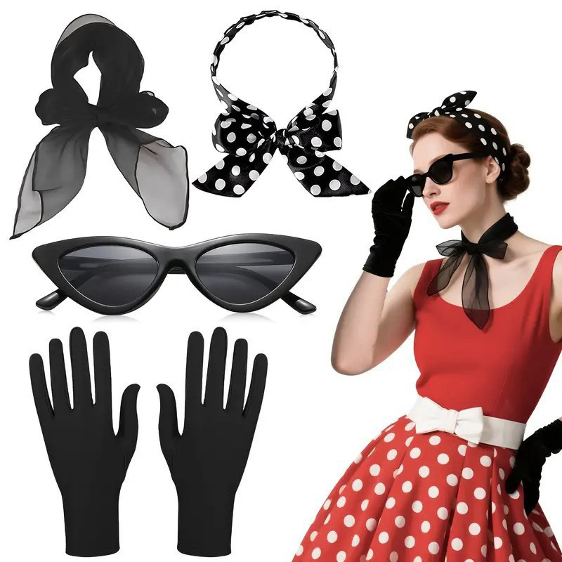 Women'S Fashion Of The 50S - 50년대 복고풍 의상 액세서리 여성 1950년대