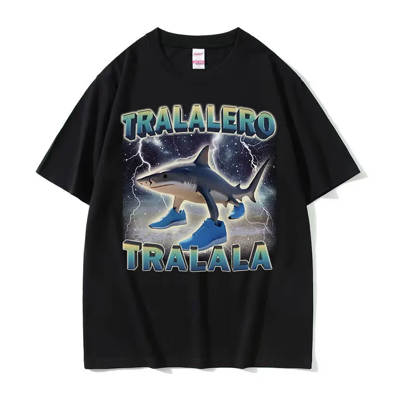 Sale Fashion Women - Tralalero Tralala Funny Shark Meme 티셔츠