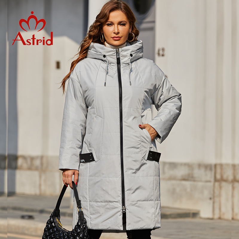 Astrid-파카 롱 후드 다운 코트 자켓 아우터 웨어 - Women'S Fashion Quilted Jacket 리뷰 및 가격