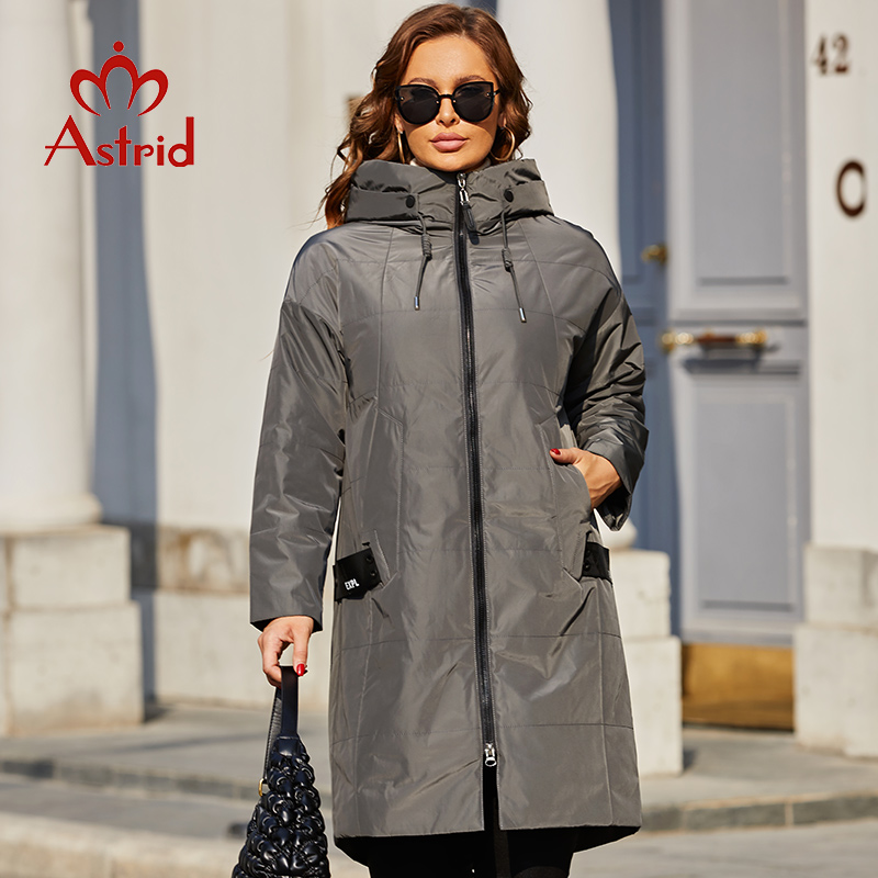 Astrid-파카 롱 후드 다운 코트 자켓 아우터 웨어 - Women'S Fashion Quilted Jacket 리뷰 및 가격
