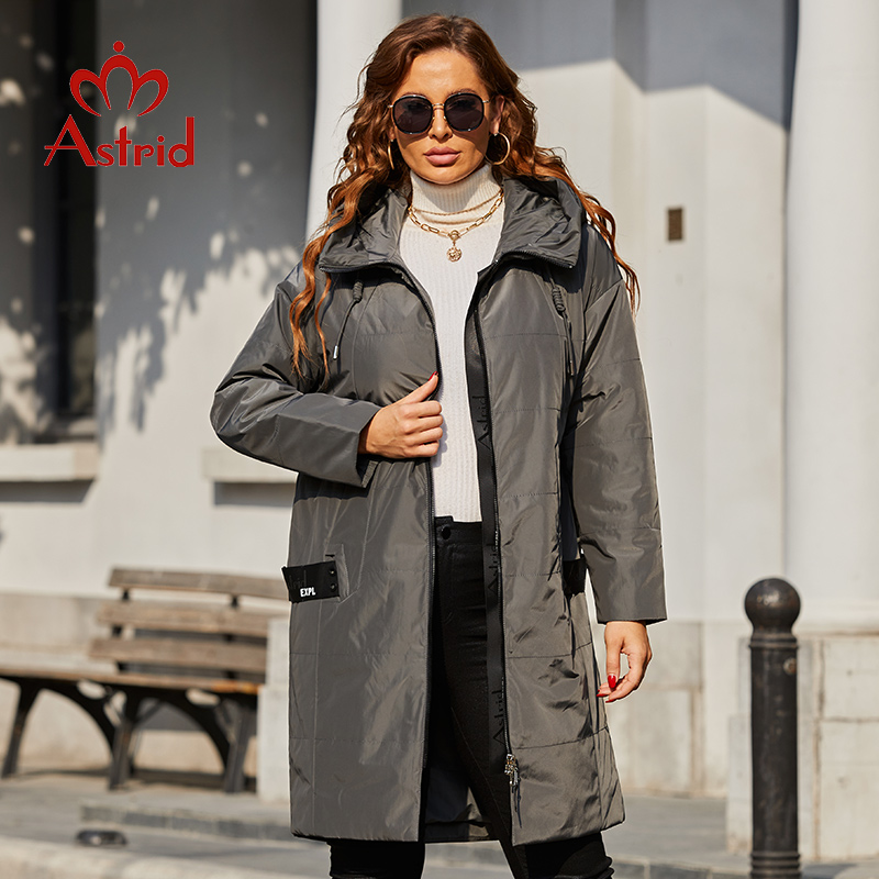 Astrid-파카 롱 후드 다운 코트 자켓 아우터 웨어 - Women'S Fashion Quilted Jacket 리뷰 및 가격