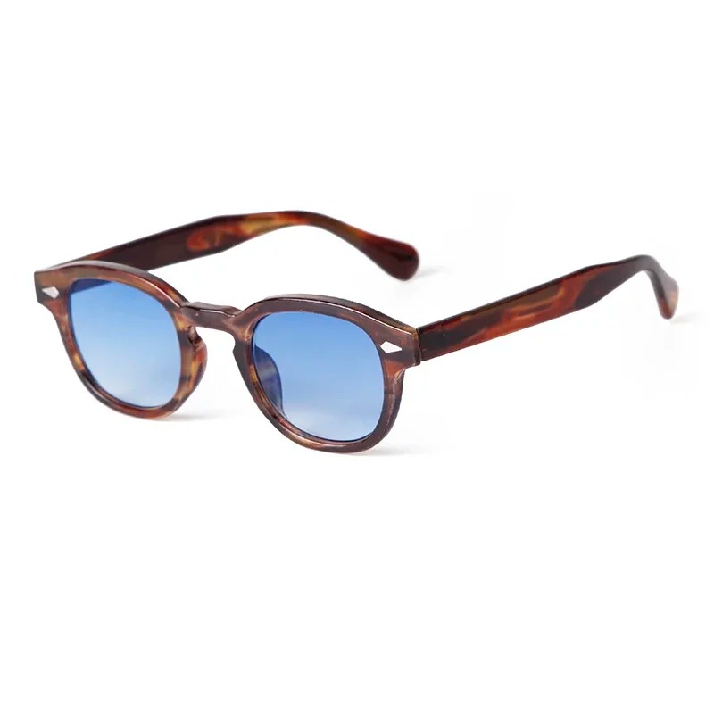 패션 투명 블루 라운드 선글라스 여성 남성 레트로 리벳 - Women Fashion Glasses 리뷰 및 가격