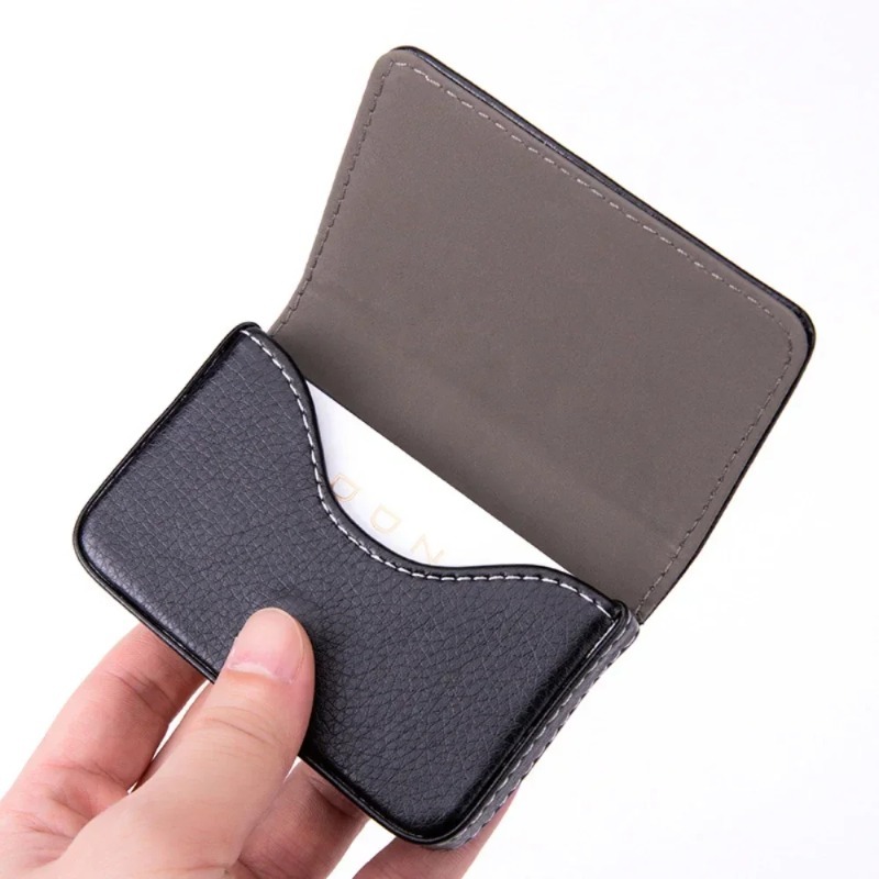 패션 사이즈 스티치 PU 가죽 신용 카드 홀더, 남녀공 - Women Fashion Visiting Card 리뷰 및 가격