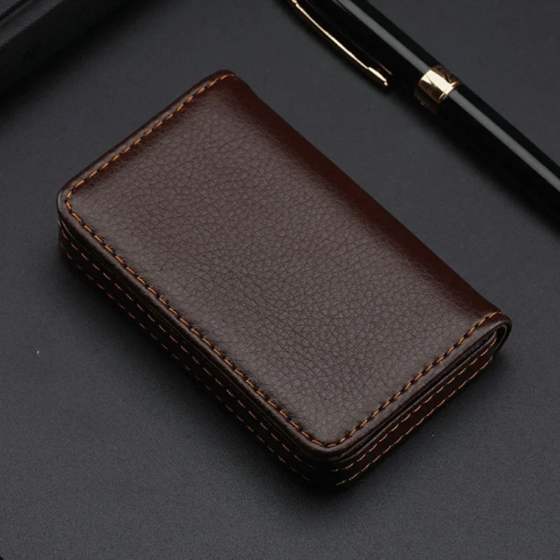 패션 사이즈 스티치 PU 가죽 신용 카드 홀더, 남녀공 - Women Fashion Visiting Card 리뷰 및 가격