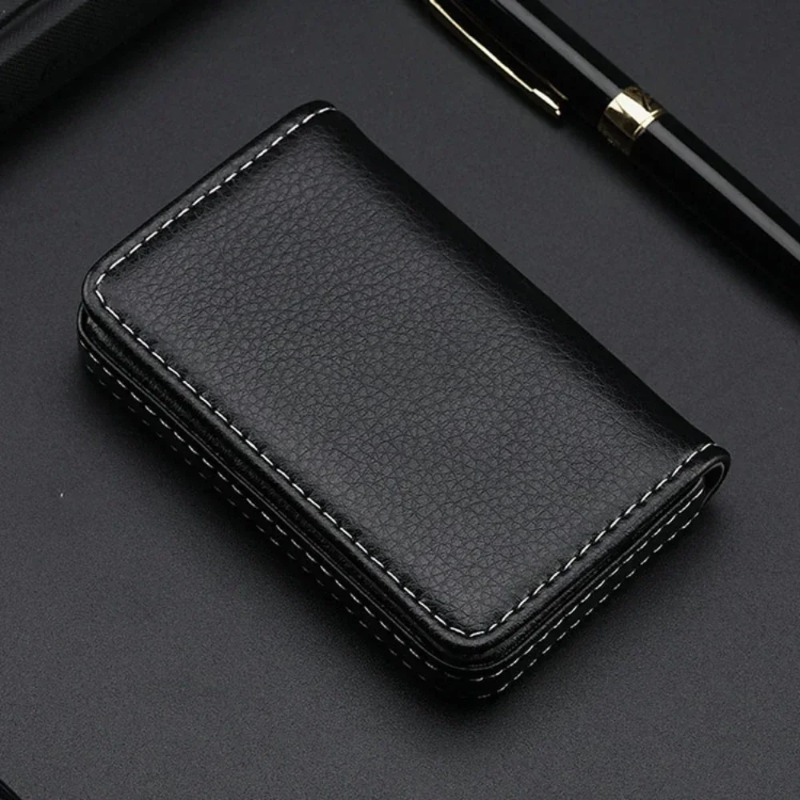 패션 사이즈 스티치 PU 가죽 신용 카드 홀더, 남녀공 - Women Fashion Visiting Card 리뷰 및 가격