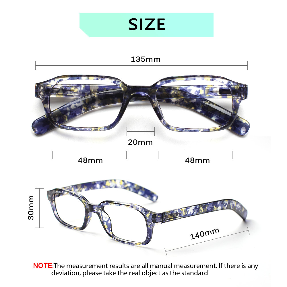 여성 독서 ​​안경 유행 직사각형 프레임 스프링 힌지  - Women'S Fashion Glasses With Clear Lenses 리뷰 및 가격