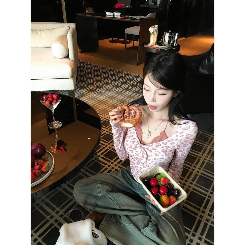 섹시한 스타일 레오파드 프린트 여성용 반팔 오프 숄더  - Women'S Fashion Designer Clothes 리뷰 및 가격