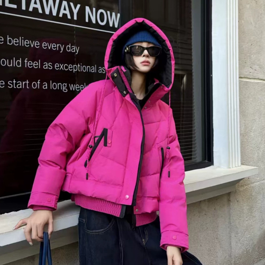 겨울용 두꺼운 따뜻한 드로스트링 지퍼 재킷 여성 패션  - Women'S Fashion Quilted Jacket 리뷰 및 가격