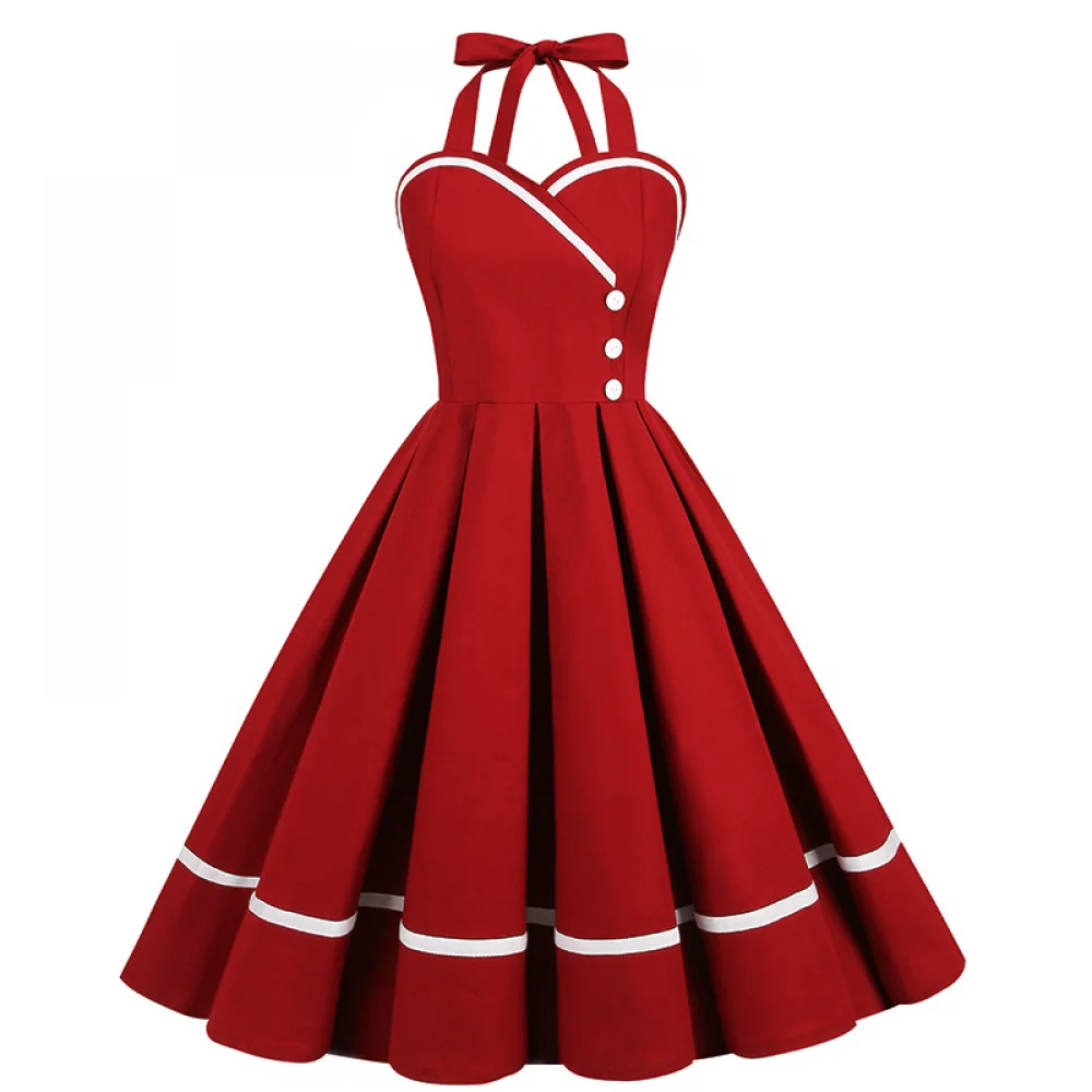 할로윈 50s 60s 80s 레트로 드레스 여성 우아한 - Women'S Fashion Of The 50S 리뷰 및 가격