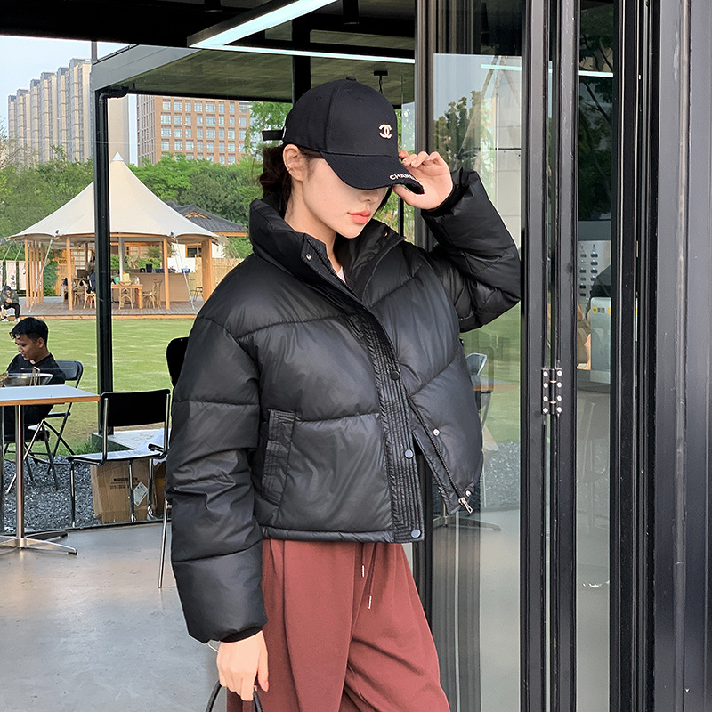 여성용 겨울 크롭 재킷 파카, 따뜻한 스탠드 칼라 콜드 - Women'S Fashion Quilted Jacket 리뷰 및 가격