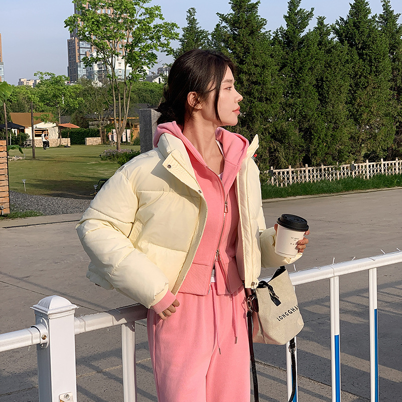 여성용 겨울 크롭 재킷 파카, 따뜻한 스탠드 칼라 콜드 - Women'S Fashion Quilted Jacket 리뷰 및 가격