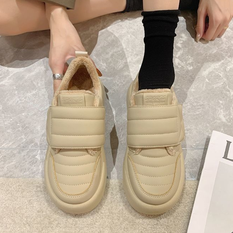 부드러운 화이트 도쿄 패션 따뜻한 플란넬 브레드 로프  - Women'S Fashion Velcro Sneakers 리뷰 및 가격