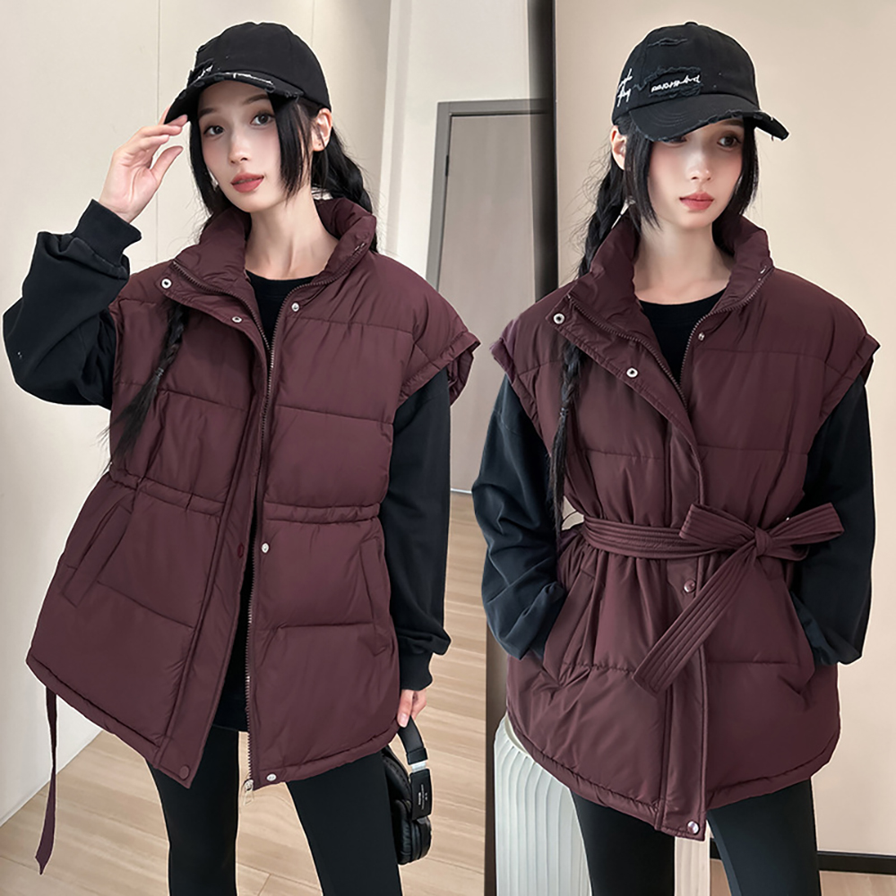 2025 여성 가을 겨울 슬림 코튼 벨트 재킷 조끼 패 - Women'S Fashion Quilted Jacket 리뷰 및 가격
