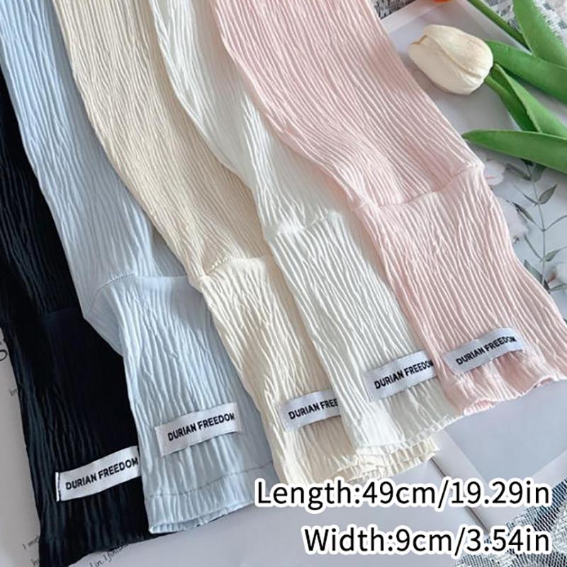 유행하는 여성용 여름용 얇은 아이스 실크 긴팔 팔토시, - Women Fashion Gloves 리뷰 및 가격