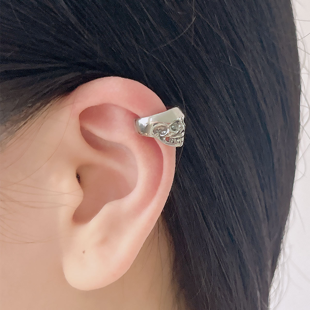 레트로 해골 헬릭스 비피어싱 귀찌 남녀 스테인리스 스틸 - Women'S Fashion Edgy 리뷰 및 가격