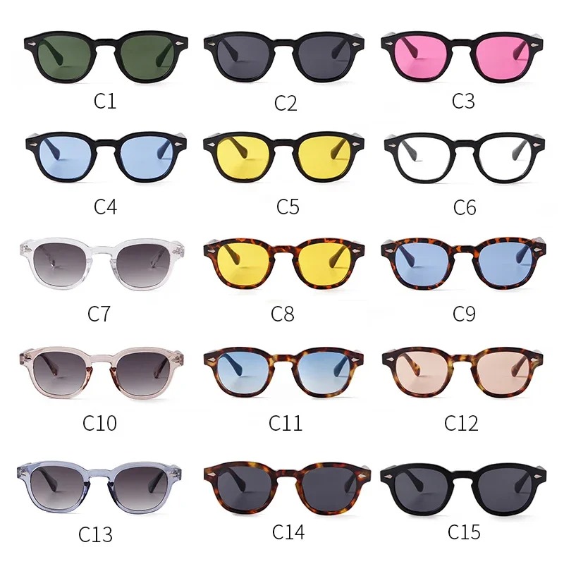 빈티지 라운드 선글라스 여성 남성 레트로 리벳 그라데이 - Women Fashion Glasses 리뷰 및 가격