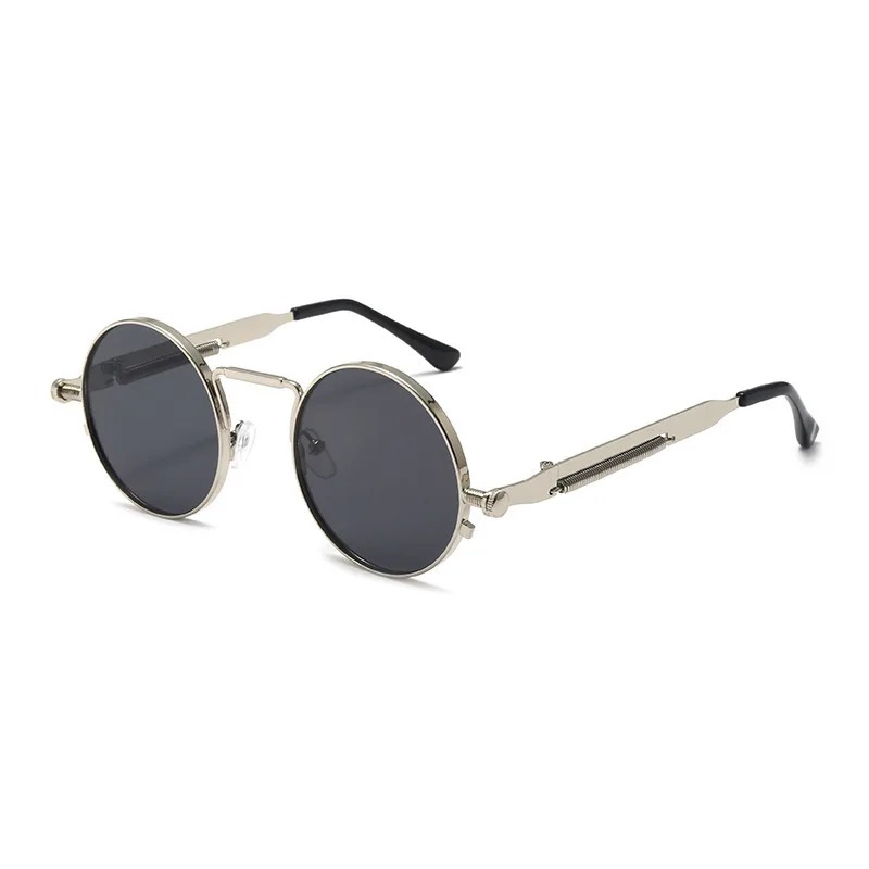 빈티지 금속 프레임 라운드 선글라스 여성 남성 펑크 원 - Women Fashion Glasses 리뷰 및 가격