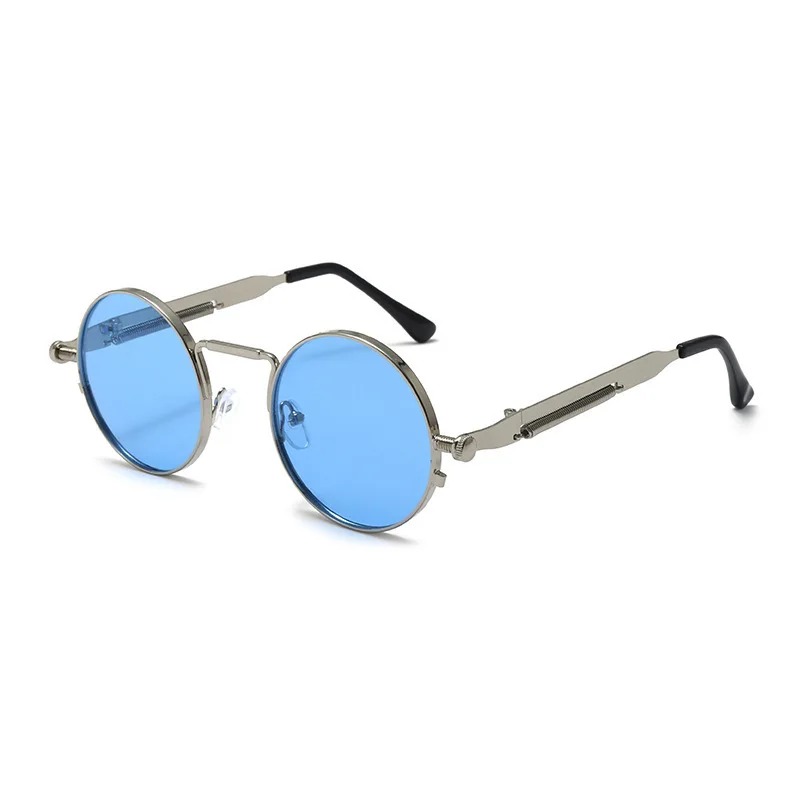 빈티지 금속 프레임 라운드 선글라스 여성 남성 펑크 원 - Women Fashion Glasses 리뷰 및 가격