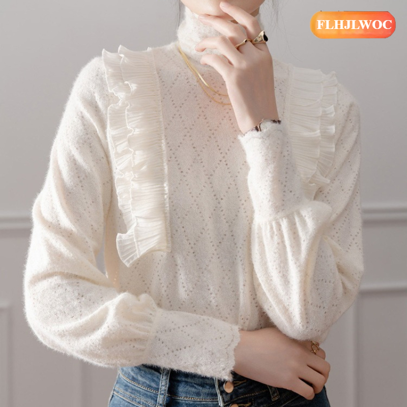 프렌치 디자인 터틀넥 탑 블라우스 새해 2026 봄 겨 - Women'S Fashion Designer Clothes 리뷰 및 가격