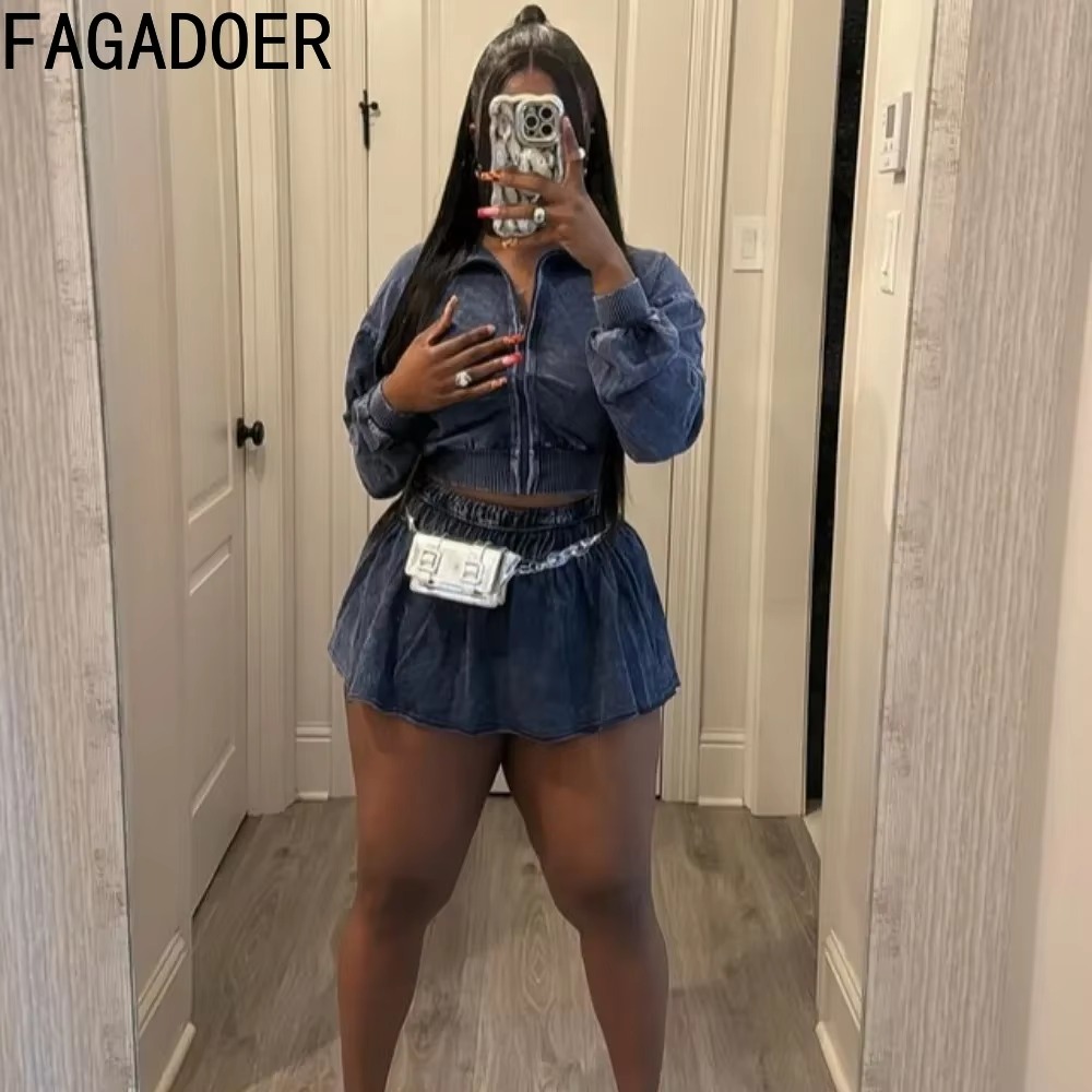 FAGADOER 여성용 긴팔 지퍼 스트레치 크롭탑 +  - Women'S Fashion Quarter Zip 리뷰 및 가격