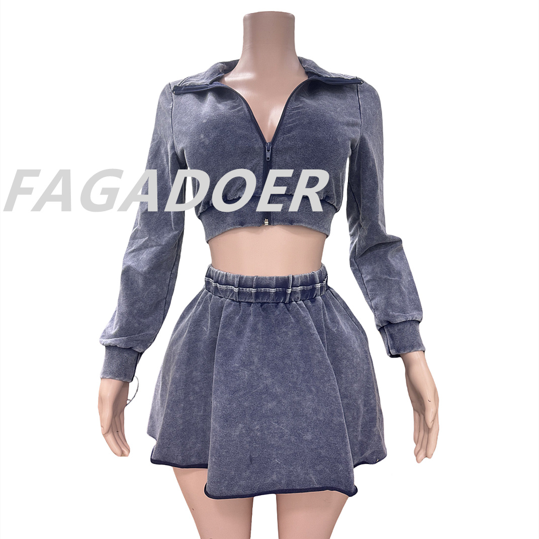 FAGADOER 여성용 긴팔 지퍼 스트레치 크롭탑 +  - Women'S Fashion Quarter Zip 리뷰 및 가격
