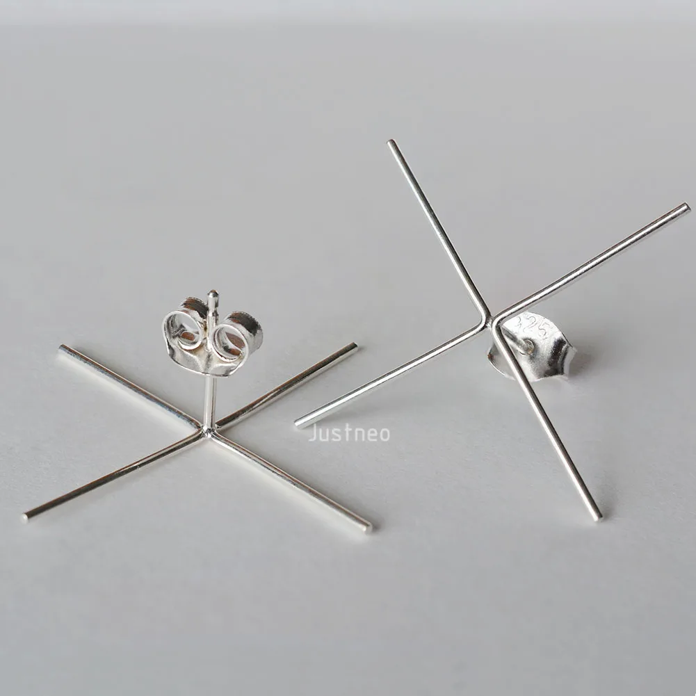 솔리드 925 스털링 실버 스터드 포스트 클로 귀걸이  - Women'S Fashion Earrings 리뷰 및 가격