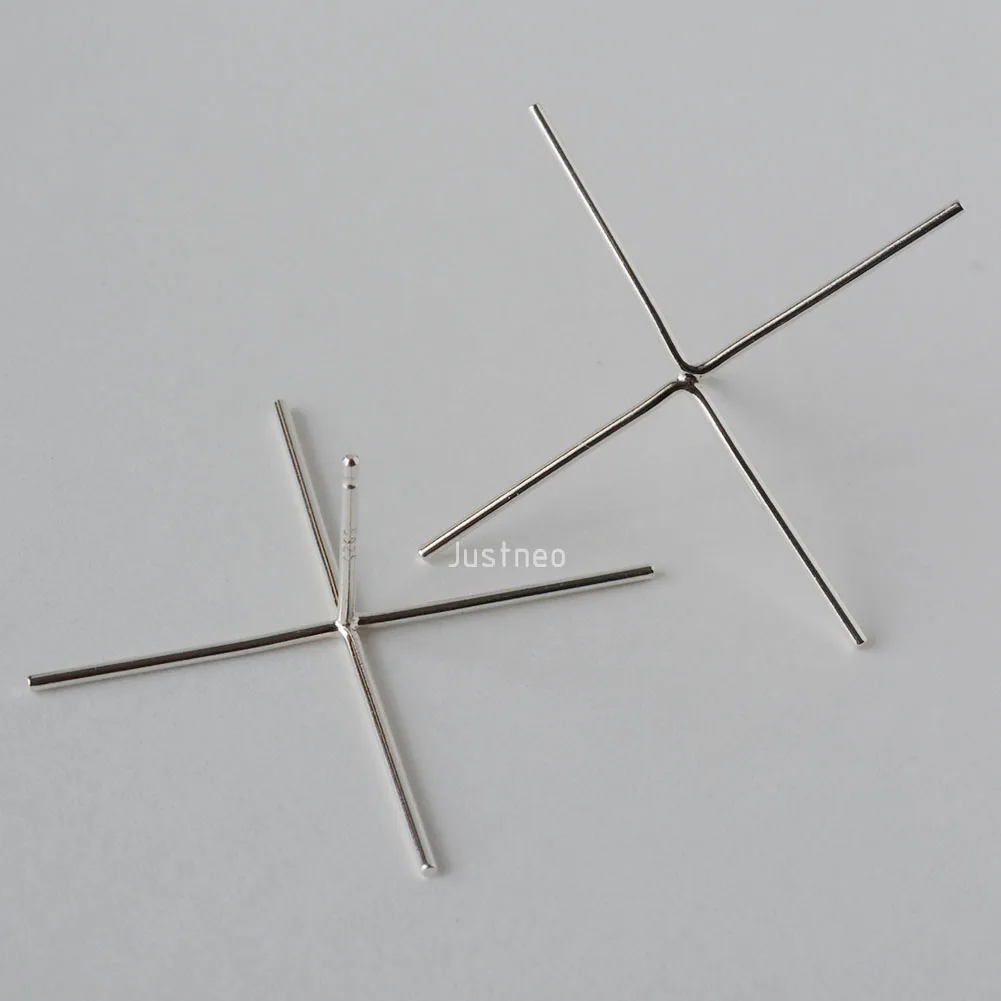 솔리드 925 스털링 실버 스터드 포스트 클로 귀걸이  - Women'S Fashion Earrings 리뷰 및 가격