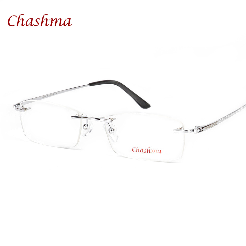 남성 광학 처방 안경 무테 프레임 순수 티타늄 고품질  - Women'S Fashion Glasses With Clear Lenses 리뷰 및 가격