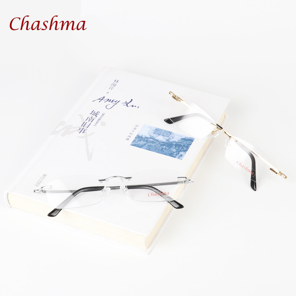 남성 광학 처방 안경 무테 프레임 순수 티타늄 고품질  - Women'S Fashion Glasses With Clear Lenses 리뷰 및 가격