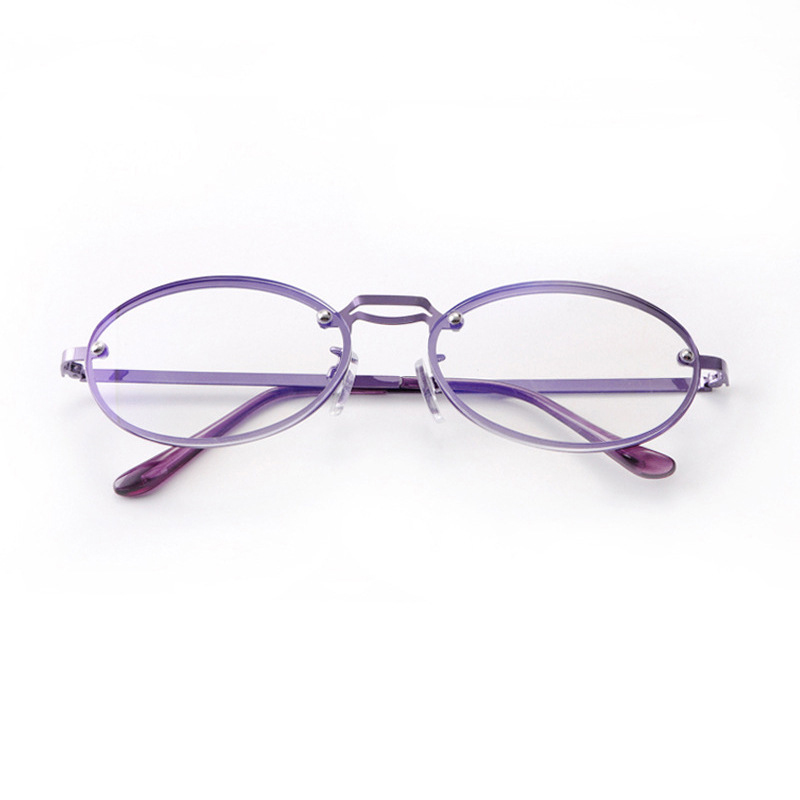 여성용 타원형 보라색 안티 블루 라이트 독서 안경 패션 - Women'S Fashion Glasses With Clear Lenses 리뷰 및 가격