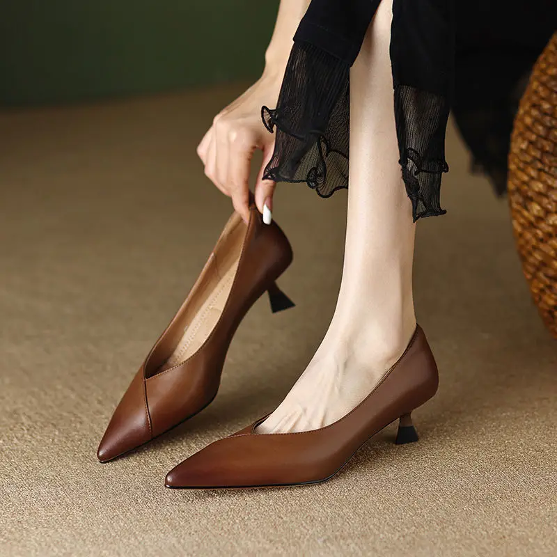 스퀘어 힐 미디엄 여성 펌프스 포인티드 토 여성 구두  - Women'S Fashion Quick Delivery 리뷰 및 가격