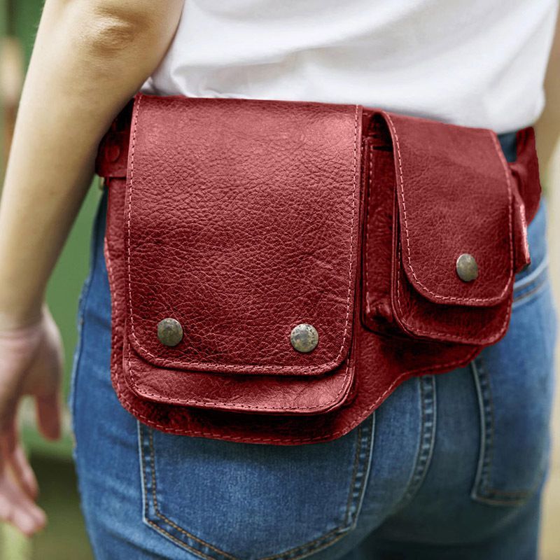 여성용 레그백 허벅지 가방 패니팩 중세풍 PU 가죽 유 - Women'S Fashion Utility Belt 리뷰 및 가격