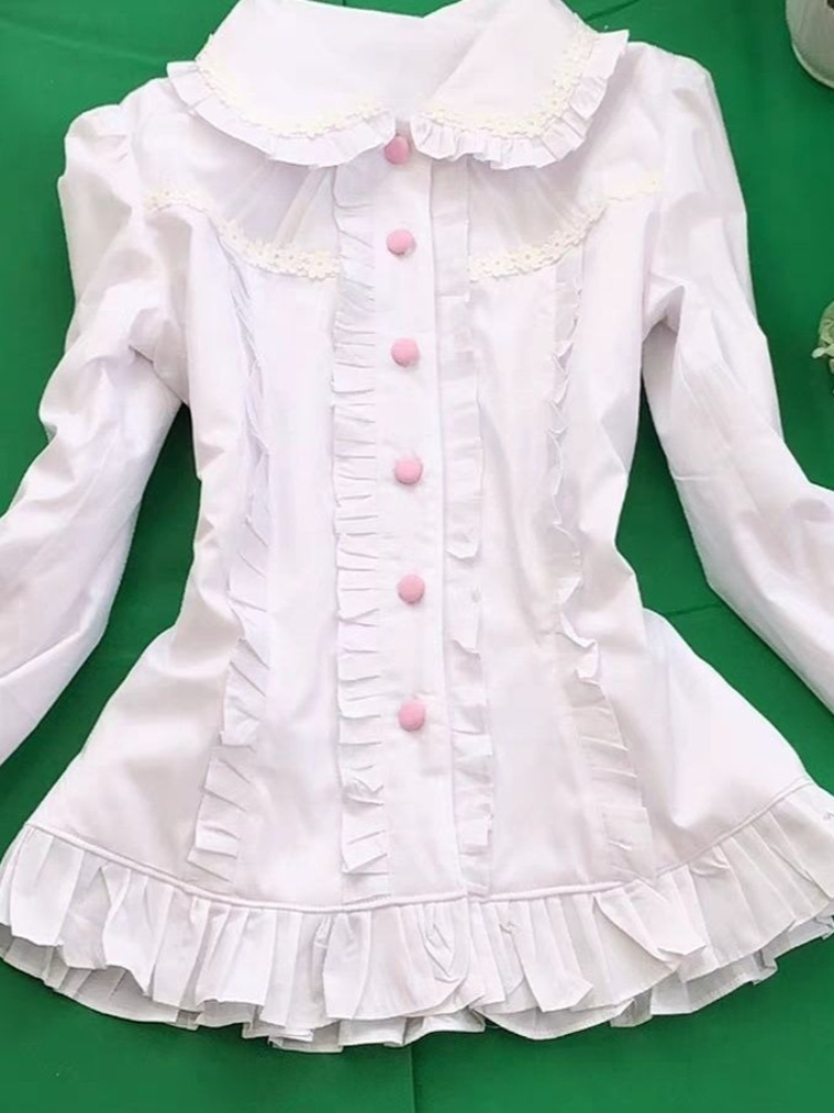 봄 달콤한 긴 소매 인형 칼라 티셔츠 여성 디자인 카와 - Women'S Fashion Designer Clothes 리뷰 및 가격