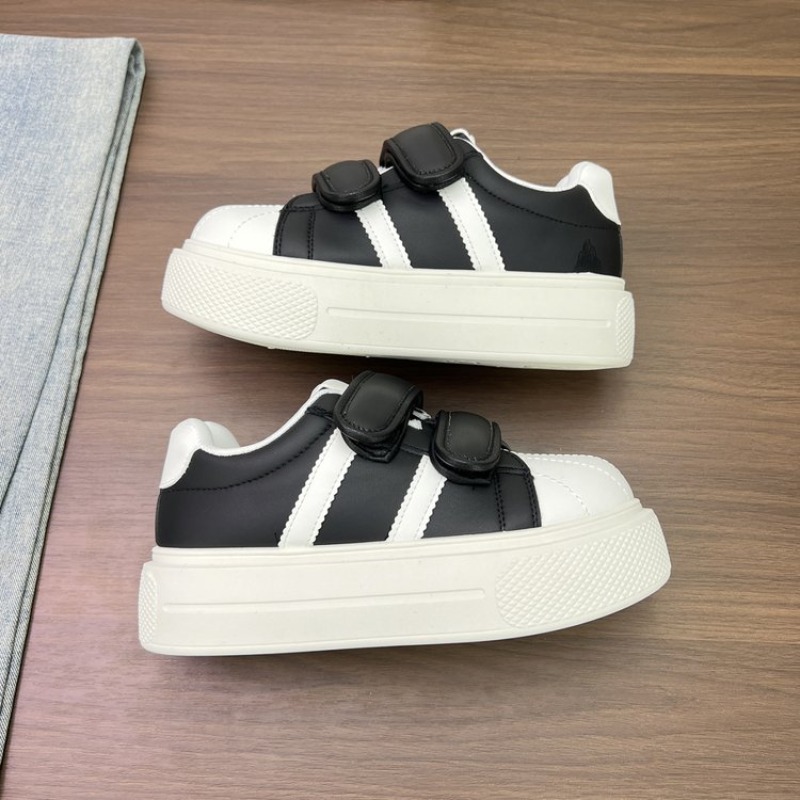 여성 스트라이프 쉘 토 플랫폼 스니커즈 조절 가능한 벨 - Women'S Fashion Velcro Sneakers 리뷰 및 가격