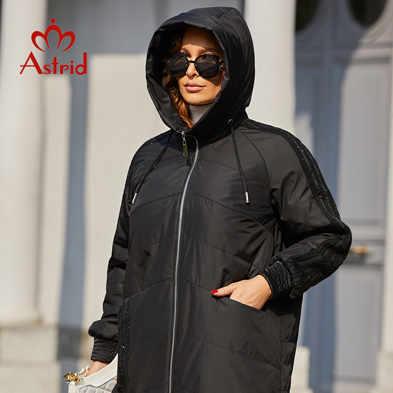Astrid-파카 플러스 사이즈 패딩 코트 후드 패션  - Women'S Fashion Quilted Jacket 리뷰 및 가격